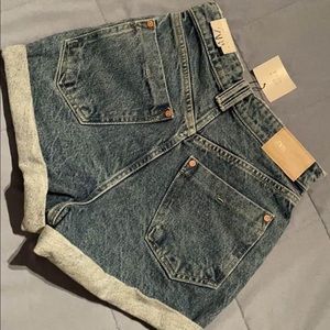 Zara High Waist Mom Shorts